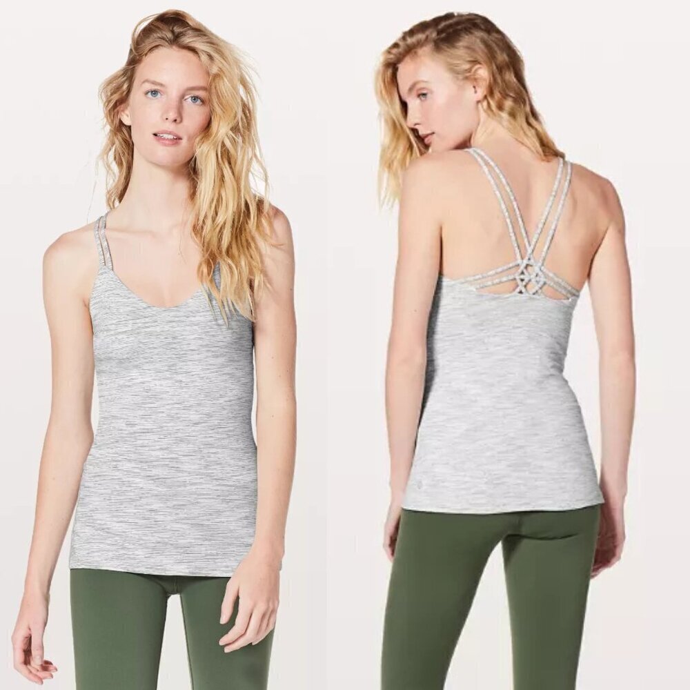 Lululemon Gray Create Your Calm Strappy Tank Top - 35536